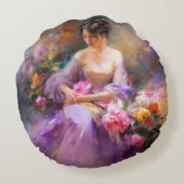 エレガントポートレート ラウンドクッション (裏面)