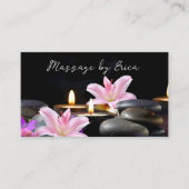 エレガントマッサージセラピストアポイントメントカード 予約カード (正面)