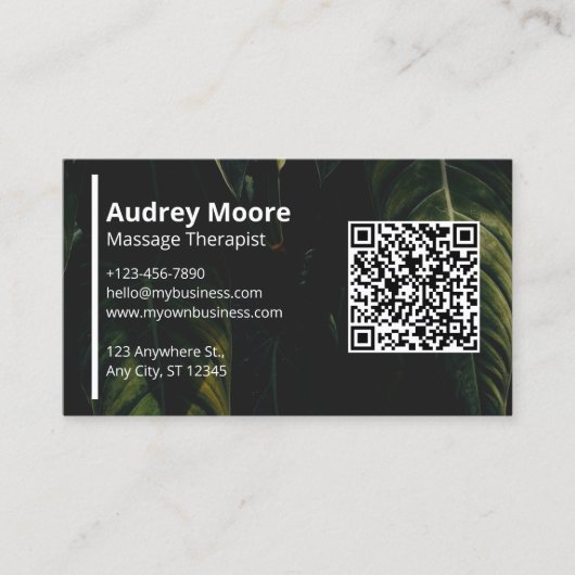 エレガントマッサージセラピストウェルネスプロフェッショナル 名刺 (正面)