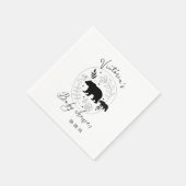 エレガントママベアシンプルベイビーシャワー スタンダードカクテルナプキン (角)