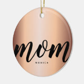 エレガントマミモダンミフェイクバラ金ゴールド セラミックオーナメント (左)