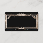 エレガントマリー・アントワネットフランスのオンブラックインスパイア プレイスカード (正面)