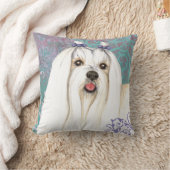 エレガントマルチーズ クッション (ブランケット)