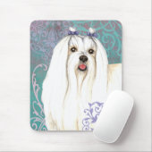 エレガントマルチーズ マウスパッド (マウス)