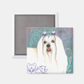 エレガントマルチーズ マグネット (正面/裏面)