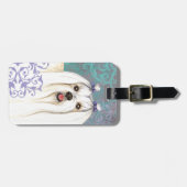 エレガントマルチーズ ラゲッジタグ (正面横)