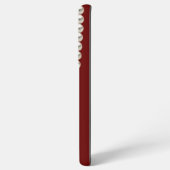 エレガントマルーンパールネックレス SAMSUNG GALAXYケース (裏面横)