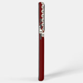 エレガントマルーンパールネックレス SAMSUNG GALAXYケース (右側面)