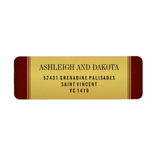 エレガントマロ結婚ーンのコレクション&金ゴールド ラベル (正面)