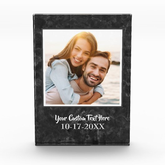 エレガントマーブルシモダンックカスタムテンプレート フォトブロック (正面)