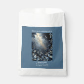 エレガントミッドナイトブルーと金ゴールドフォレ結婚スト フェイバーバッグ (正面)