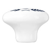 エレガントミッドナイトブルーリースクレストモノグラム セラミックノブ (側面)