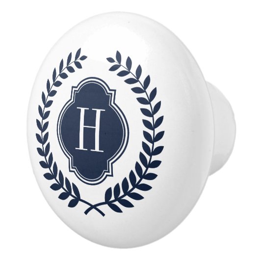 エレガントミッドナイトブルーリースクレストモノグラム セラミックノブ (右)