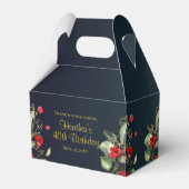 エレガントミッドナイトブルーレッドフローラ誕生日 フェイバーボックス (正面サイド)
