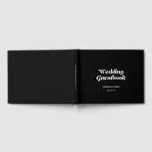 エレガントミニマはっきりしたリスト書道ブ結婚ラック ゲストブック (全面)