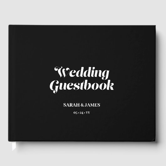 エレガントミニマはっきりしたリスト書道ブ結婚ラック ゲストブック (正面)