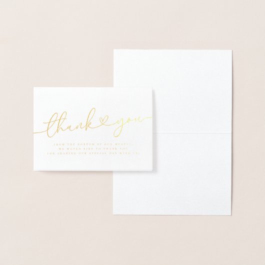 エレガントミニマシンプルリスト結婚の 箔カード (ディスプレー)