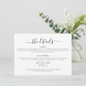 エレガントミニマシンプルル結婚詳細 招待状 (スタンド正面)