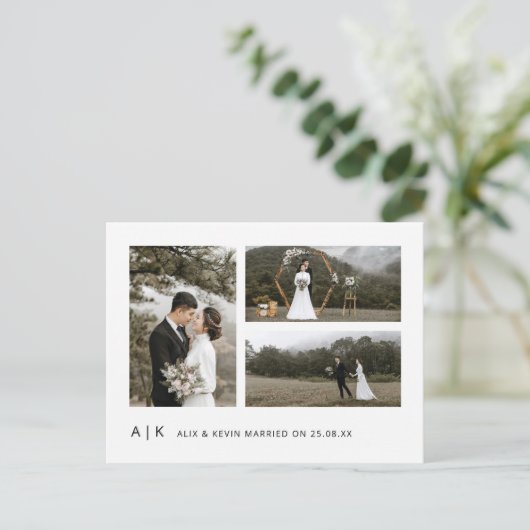 エレガントミニマスタイリッシュリストの写真あり ポストカード (スタンド正面)