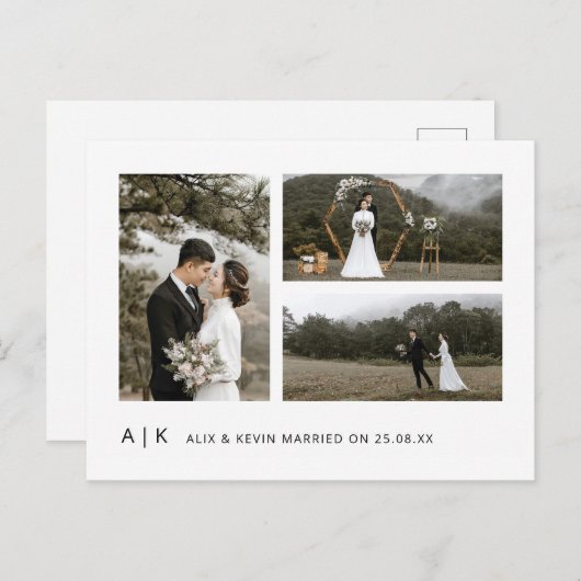 エレガントミニマスタイリッシュリストの写真あり ポストカード (正面/裏面)