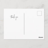 エレガントミニマスタイリッシュリストの写真あり ポストカード (裏面)