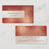 エレガントミニマストライプのリスト,赤 名刺 (正面/裏面)