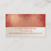 エレガントミニマストライプのリスト,赤 名刺 (裏面)