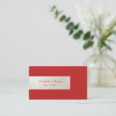 エレガントミニマストライプのリスト，赤 名刺 (スタンド正面)