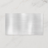 エレガントミニマフェイクリスト銀箔メタル 名刺 (裏面)