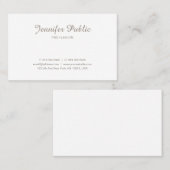 エレガントミニマモダンお洒落リストプロフェッショナル 名刺 (正面/裏面)