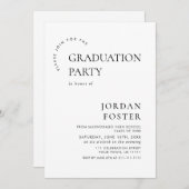 エレガントミニマモダンリスト 招待状 (正面/裏面)