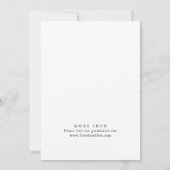 エレガントミニマモダンリスト 招待状 (裏面)