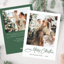 エレガントミニマモダンリストChristmas 2写真 シーズンカード