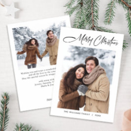 エレガントミニマモダンリストChristmas 2写真 シーズンカード