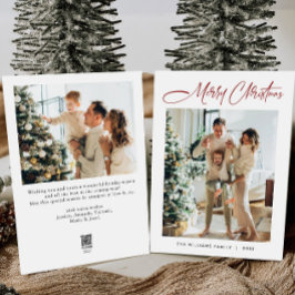 エレガントミニマモダンリストChristmas 2写真 シーズンカード