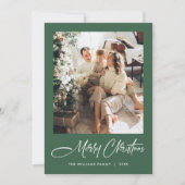 エレガントミニマモダンリストChristmas 2写真 シーズンカード (正面)