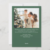 エレガントミニマモダンリストChristmas 2写真 シーズンカード (裏面)