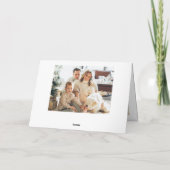 エレガントミニマモダンリストChristmas 6写真 シーズンカード (裏面)