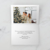 エレガントミニマモダンリストChristmas 6写真 シーズンカード (内部)