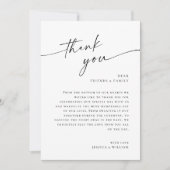 エレガントミニマモダン結婚リストの写真 サンキューカード (正面)
