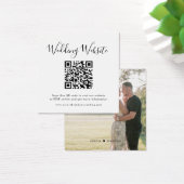 エレガントミニマモダン結婚リストWebサイトカード (デスク)