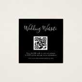 エレガントミニマモダン結婚リストWebサイトカード (正面)