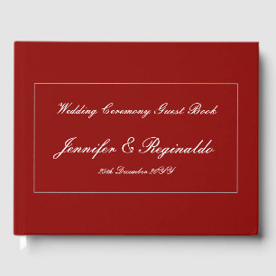 エレガントミニマリスト結婚式パーティーのゲストブック ゲストブック