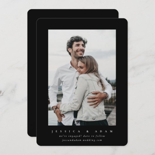 エレガントミニマルだ婚約した!写真の発表 (正面/裏面)