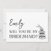 エレガントミニマルで時代を超越したブライドメイド提案 カード (正面)