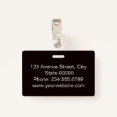 エレガントミニマルなバッジ バッジ (裏面クリップ)