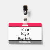 エレガントミニマルなバッジ バッジ (正面 （クリップ付）)