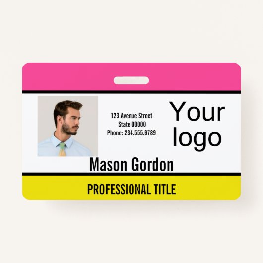 エレガントミニマルなバッジ バッジ (正面)