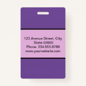 エレガントミニマルなバッジ バッジ (裏面)