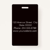 エレガントミニマルなバッジ バッジ (裏面)